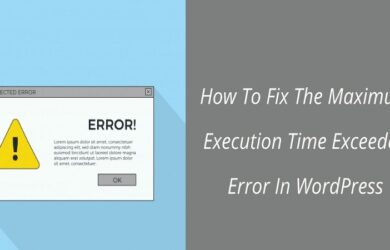 Error Maximum Execution Time