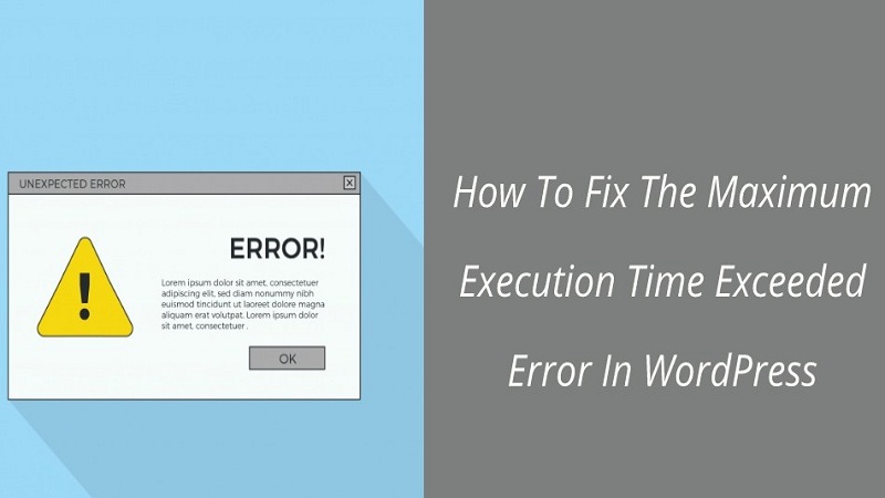 Error Maximum Execution Time